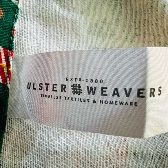 Ulster Weavers Festive Green Holiday Apron with Red Accents - Picture 2 of 12